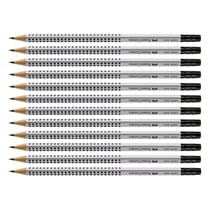 Crayon graphite Faber-Castell Grip 2001 - Mine 2 mm - Dureté HB - Corps triangulaire - Lot de 12