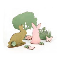 Decor en bois theme Paques - Graine Creative