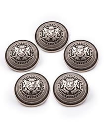 Lot De 5 Boutons Officier