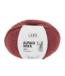 Pelote de laine Alpaca Soxx 6-PLY - 150GR - Lang Yarns 61 Rouge
