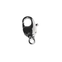Fermoir carabinier av. oeillet rotatif, argent, 8,9x16,8mm, 2 pces