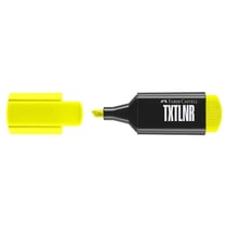 Surligneur mini - FABER-CASTELL - Jaune - Pointe biseautée 1, 2 et 5 mm