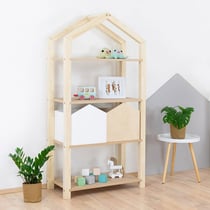 Etagère cabane TALLY bois verni