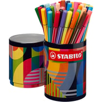 Feutres de coloriage - STABILO - Pen 68 - Arty - 45 couleurs - Pot métal