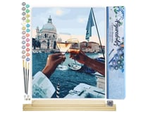 Peinture par Numéro Figured'Art - Balade Romantique Toast - Kit de Loisir Créatif DIY Numéro d'Art Complet - 40x50cm toile roulée + châssis en bois à monter