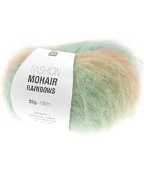 Pelote de laine et mohair FASHION MOHAIR RAINBOWS - 25GR - Rico Design 01 multicolore Pastel