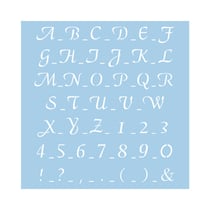 Pochoir, Écriture classique 2, 30x30 cm, 1 pce