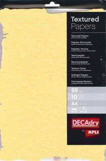 Apli SCL2059D - Papier structuré découpé A4 95gr. Parchemin Or Decadry