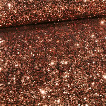 Tissu Sequins épais extensible Cuivre