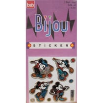 Stickers brillant disney : mickey - autocollant enfant
