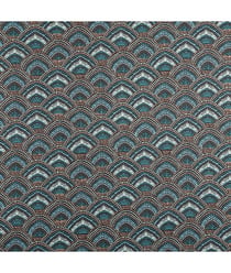 Tissu coton menara de 150 cm de largeur Bleu vendu par 50 cm