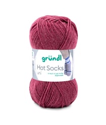 Laine à chaussettes à tricoter HOT SOCKS UNI - Grundl - certifiée Oeko-Tex 63 Rose