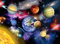 Puzzle xxl la terre et les planetes 300 pieces - collection systeme solaire - ravensburger - 132263
