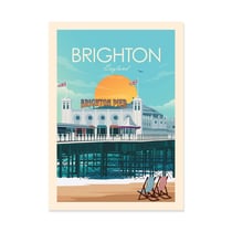Affiche 50x70 cm - Brighton England - Studio Inception