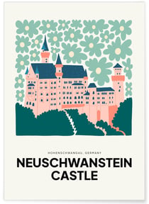 Affiche Allemagne Neuschwanstein Castle | A3 : 29,7x42cm
