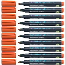 Lot de 10 marqueurs permanents - SCHNEIDER - Maxx 130 - Pointe ogive 1-3 mm - Orange