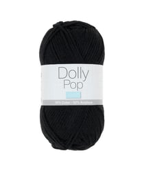 Fil à tricoter Coton et Acrylique Dolly Pop - Trimits 172 Noir