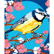 LUC - Kit canevas Mésange 25x30cm
