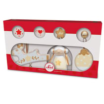 Set déco Noël blanches 3 pcs - Sevi