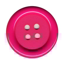 Lot de 6 boutons Clown couleur Fuchsia 38mm