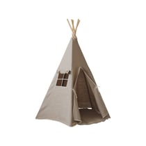 Tente Tipi avec tapis Natural Linen - Beige