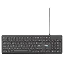 URBAN FACTORY Clavier Filaire USB-A / USB-C pour PC Modèle Cyclee Touche Complet Noir