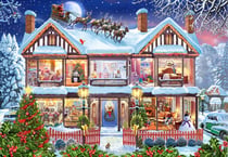 Puzzle 1000 pièces - Maison à Noël - Bluebird Puzzle