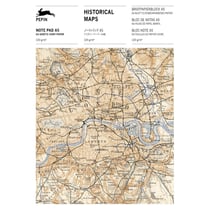 Bloc-notes - A5 - 64 feuilles papier ivoire - 120g - Avec illustrations cartes anciennes