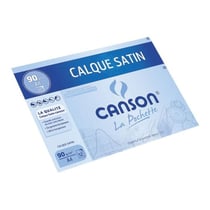 Canson Pochette 10 feuilles Calque satin A3 70 g - 29,7 x 42 cm, blanc