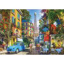 Puzzle rue de paris et tour eiffel 4000 pieces - collection paysage de france - educa 19284