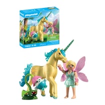 71842 Licorne Fleur de soleil avec fée