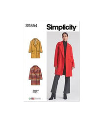 Patron Simplicity 9854 - Manteau doublé pour American Sewing Guild taille n°FR 36-44