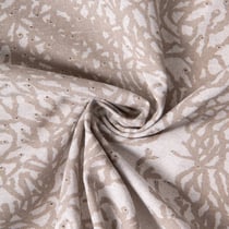 Tissu Toile de Coton Calédonie lin sur fond Naturel