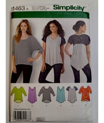 Patron Simplicity 1463 Tee-Shirt taille n°TTP-TTG