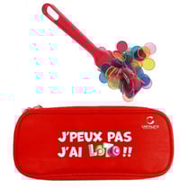 Kit loto bingo 3 en 1 : trousse + baton magnetique + 100 pions multicolores - cartaloto - accessoires jeu, materiel