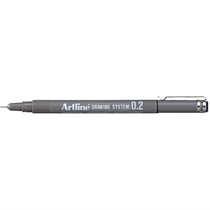 Feutre de dessin pointe 0,2 mm - ARTLINE - Noir - Drawing System