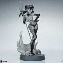 Original Artist Series - Statuette Devil Girl (Black and White Variant) 30 cm