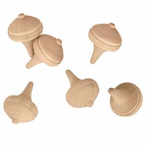 6 TOUPIES EN BOIS - 3,2 CM