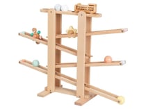 Circuit à billes en bois XL avec train