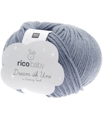 Fil à tricoter Rico Baby Dream Uni Dk - Rico Design 24 Bleu fumé