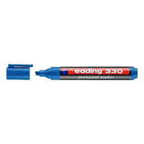 Marqueur - Bleu clair - Indélébile - Permanent - Pointe biseautée 1-5mm - Edding 330