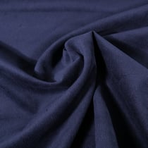 Tissu Velours milleraies uni Bleu marine
