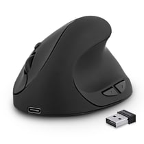 Souris ergonomique verticale T'nB - Petites mains - Noir