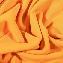 Tissu Crêpe Scuba extensible uni Jaune curry