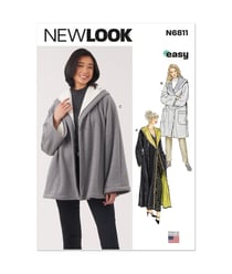 Patron New Look 6811 - Manteau et veste taille n°FR 32-50