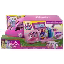 L'avion de reve rose de barbie avec accessoires - dream plane - mattel - cdg76 - vehicule