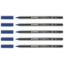Lot de 5 feutres pinceaux porcelaine EDDING - bleu acier - 1-4 mm