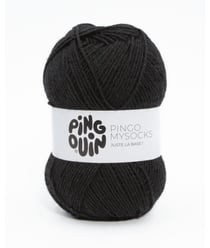 Fil spécial chaussette à tricoter PINGO MYSOCKS - Pingouin Noir