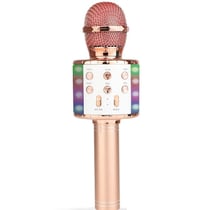 Microphone Sans Fil LED Bluetooth Avec Réduction De Bruit Et Effets Sonores Rose YONIS