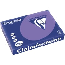 Ramette de papier - A4 - Violine - 120g - Impression - 250 feuilles - Clairefontaine Trophée